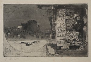 Het kasteel van de uilen door Felix Hilaire Buhot