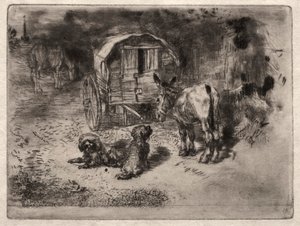 De Bewakers van het Huis, of de Vrienden van de Saltimbanque, ca. 1875