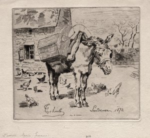 De muilezel, Marie-Jeanne door Felix Hilaire Buhot