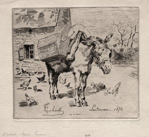 De Muilezel, Marie-Jeanne, 1872 door Felix Hilaire Buhot