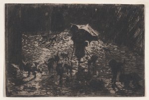 De Nachtelijke Zwervers door Felix Hilaire Buhot