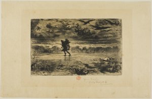 De schilder van zeegezichten door Felix Hilaire Buhot