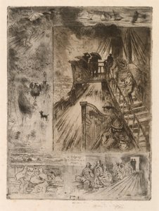 De doorgang door Felix Hilaire Buhot
