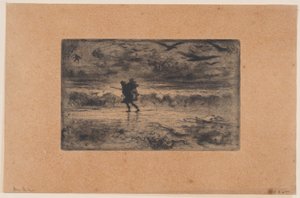 De Zeegezicht Schilder, 1860-98 door Felix Hilaire Buhot