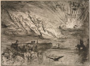 De geesten uit de steden van de doden door Felix Hilaire Buhot