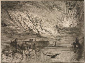 De geesten uit de steden van de doden, 1885 door Felix Hilaire Buhot
