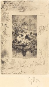 Titelpagina voor Lettres de Mon Moulin, ca. 1885