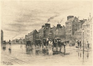 Een winterochtend op de Quai de l