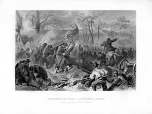 Aanval van Generaal Smiths divisie, verovering van Fort Donelson, Tennessee, 1862-1867