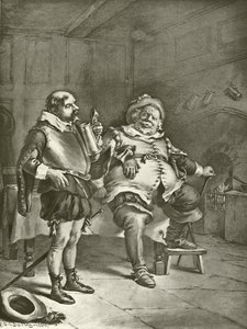 Eerste deel Koning Hendrik IV. Act III, Scene III door Felix Octavius Carr Darley