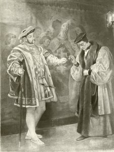 Koning Hendrik VIII. Act V, Scene I door Felix Octavius Carr Darley