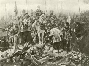 Koning Hendrik V. Act IV, Scene VII door Felix Octavius Carr Darley