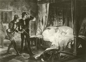 Koning Richard de Derde. Act IV-Scene III door Felix Octavius Carr Darley