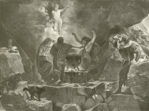 Macbeth. Act IV, Scene I door Felix Octavius Carr Darley
