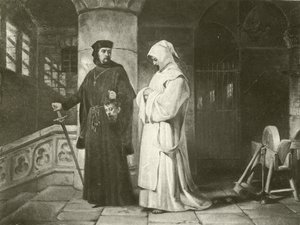 Maat voor Maat. Act IV-Scene III door Felix Octavius Carr Darley