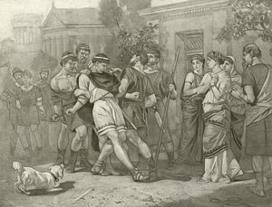 De Komedie der Vergissingen. Act IV, Scene IV (gravure) door Felix Octavius Carr Darley