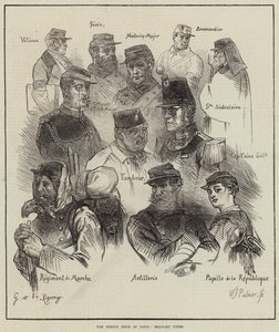 Het Franse beleg van Parijs, militaire types