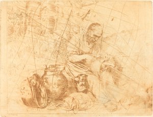 De Tinsmid (Le retameur) door Felix Régamey after Alphonse Legros