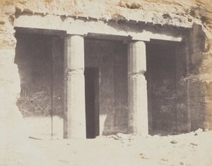 Rotsarchitectuur - Graf van Chnoemhotep, Beni Hasan door Félix Teynard