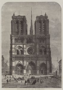 Restauratie van de Notre Dame, Parijs, de westelijke gevel