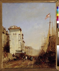 Haven van Marseille door Félix Ziem