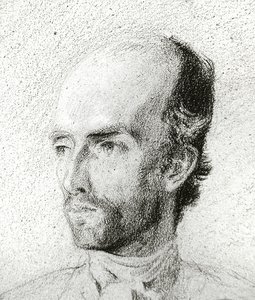 Portret van een man, ca. 1845 door Félix Ziem