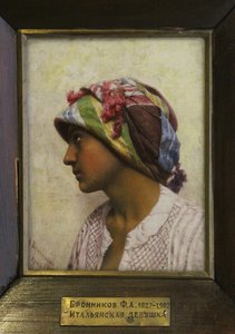 Het Italiaanse meisje, 1880 door Feodor Andreyevich Bronnikov