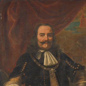Michiel Adriaensz de Ruyter (1607-1676), luitenant-admiraal door Ferdinand Bol (copy after)