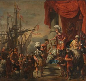 Aeneas aan het hof van Latinus door Ferdinand Bol