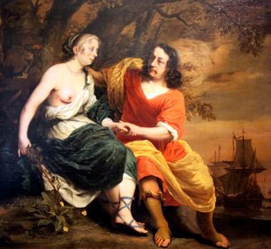 Bacchus en Ariadne door Ferdinand Bol