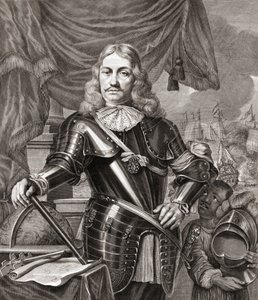 Cornelis Maartenszoon Tromp, naar een Gravure door Lambert Visscher van een Schilderij door Ferdinand Bol door Ferdinand Bol