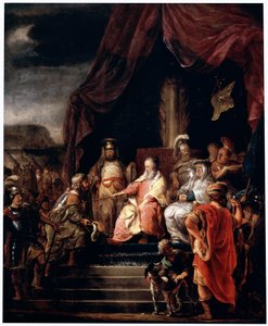 Mozes en Jethro door Ferdinand Bol