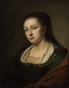 Portret van een vrouw door Ferdinand Bol