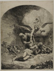 Het Offer van Abraham door Ferdinand Bol