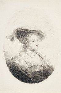 Jonge Dame met Gevederde Hoed, 1644