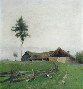 Boerderij bij Zwettl door Ferdinand Brunner