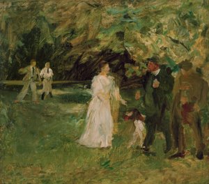 Gesprek in het park