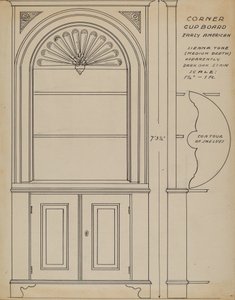 Hoekkast door Ferdinand Cartier