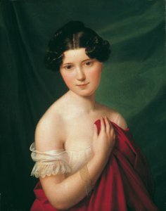De hofschauspielerin Sophie Müller door Ferdinand Georg Waldmuller