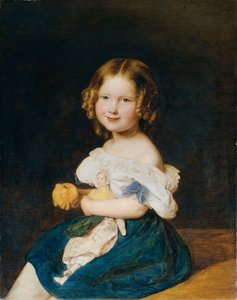 Emilie Werner (1832 - 1835), de dochter van het echtpaar Johann en Magdalena Werner door Ferdinand Georg Waldmuller