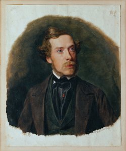 Gustav Barth, koormeester van de Weense Mannenzangvereniging door Ferdinand Georg Waldmuller