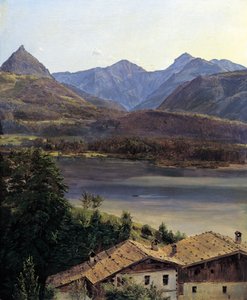 Wolfgangsee door Ferdinand Georg Waldmuller