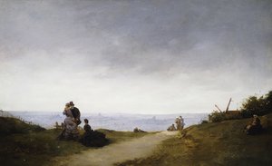 Een uitzicht op Parijs vanaf Montmartre