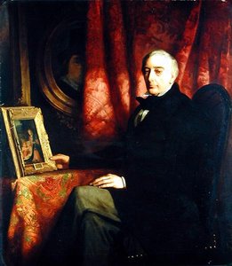 Portret van de kunstverzamelaar Nicolaus Hudtwalcker, 1852