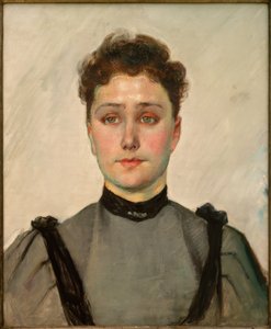 Portret van een jonge vrouw door Ferdinand Hodler