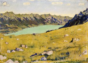 Der Brienzersee von Breitlauenen aus, 1906 door Ferdinand Hodler