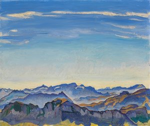 De Waadtlandse Alpen vanaf de Rochers de Naye. 1917 door Ferdinand Hodler