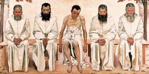 Vermoeidheid van het leven door Ferdinand Hodler