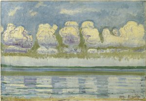 Meer van Genève met de Zwitserse Jura, 1909