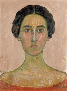 Portret van Valentine Godé-Darel Hoofd van Franse vrouw door Ferdinand Hodler
